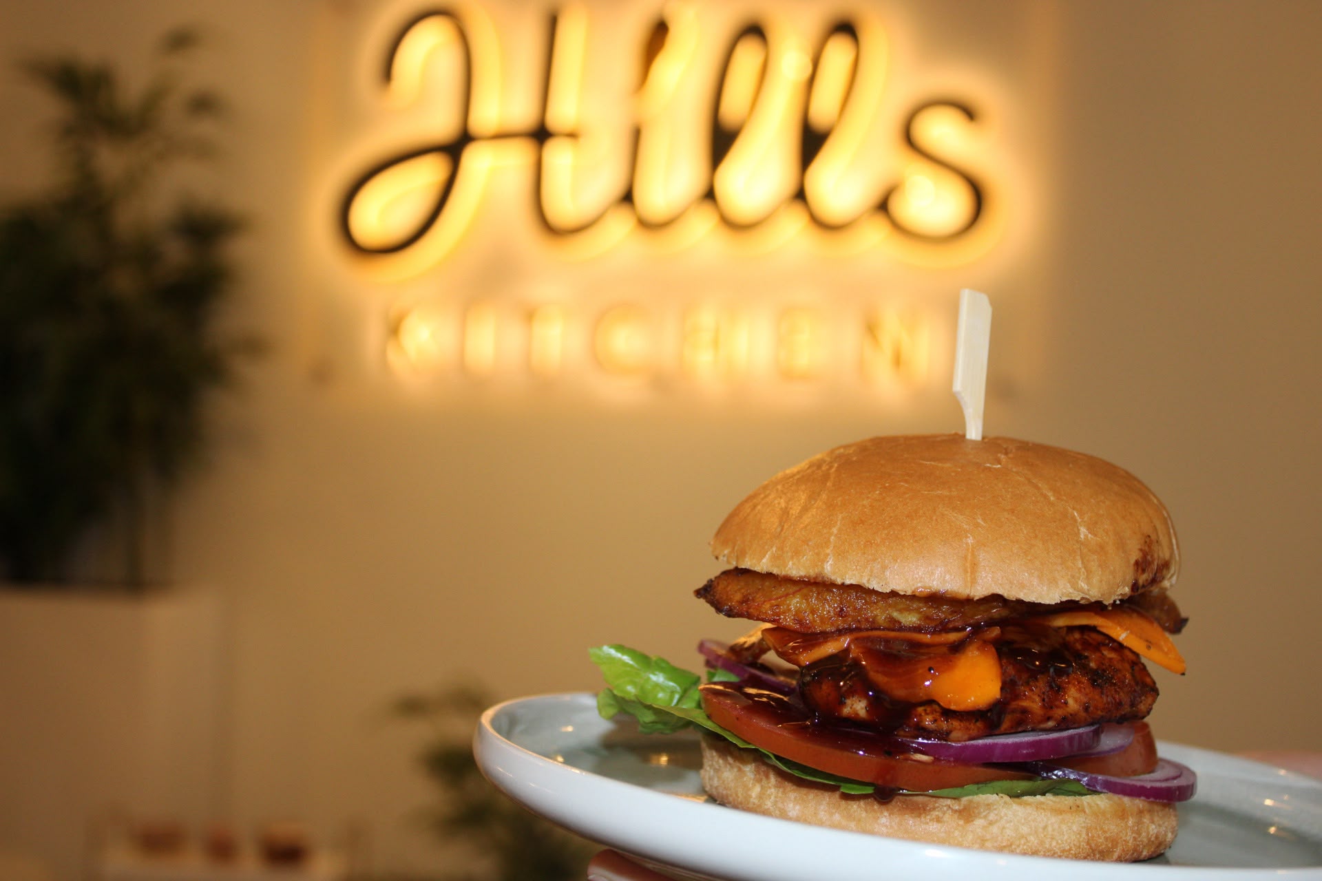 Hills Kitchen burger