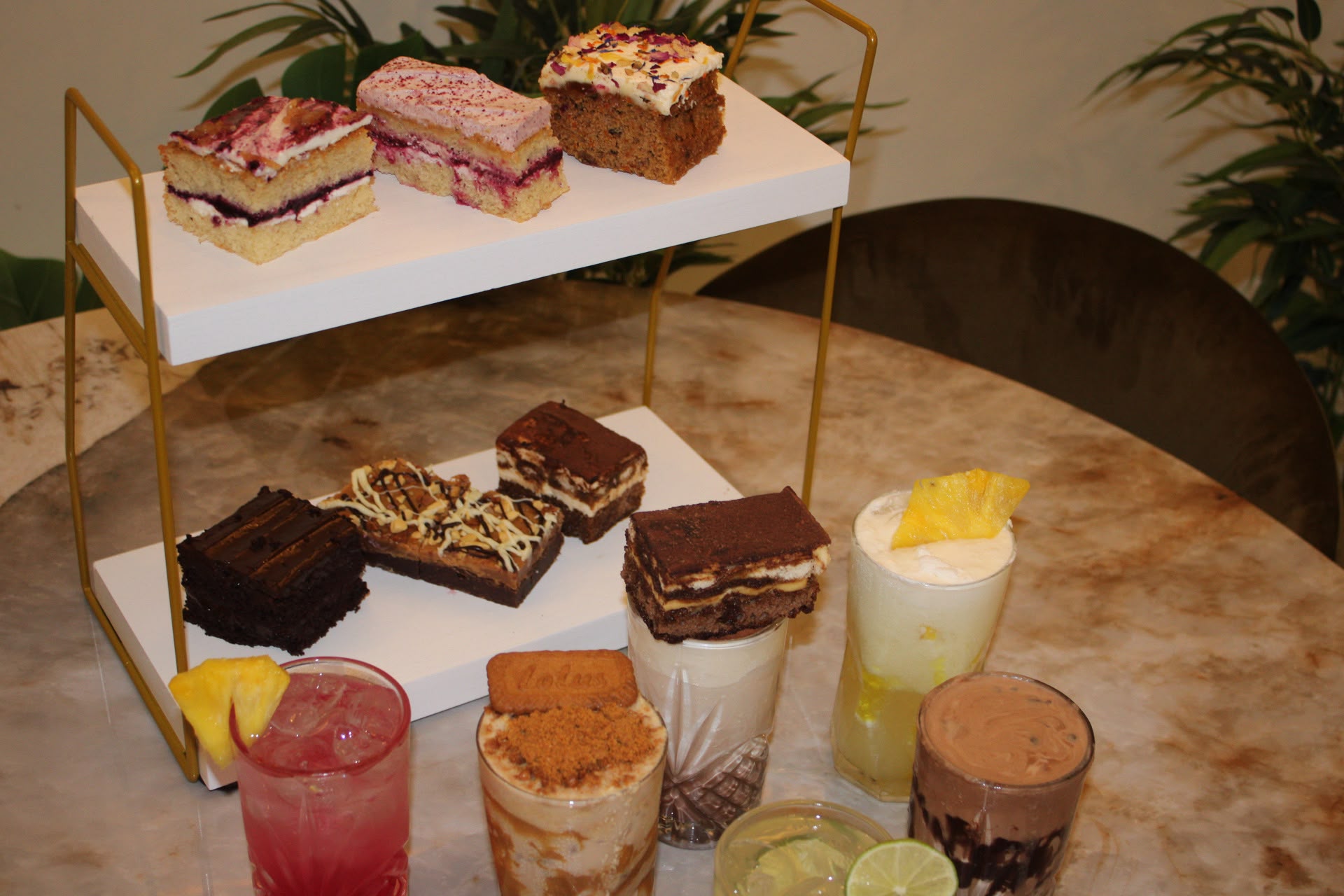 Desserts and island drinks